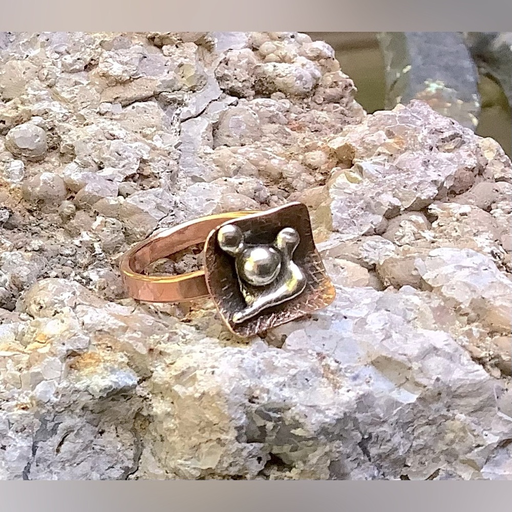 Mixed Metal Handmade Ring